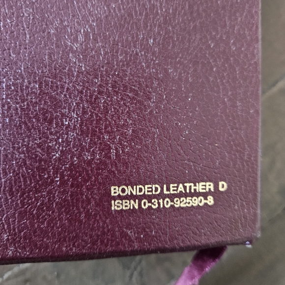 The NIV Study Bible Zondervan Red Letter Edition Bonded Leather with Tabs - Picture 4 of 10